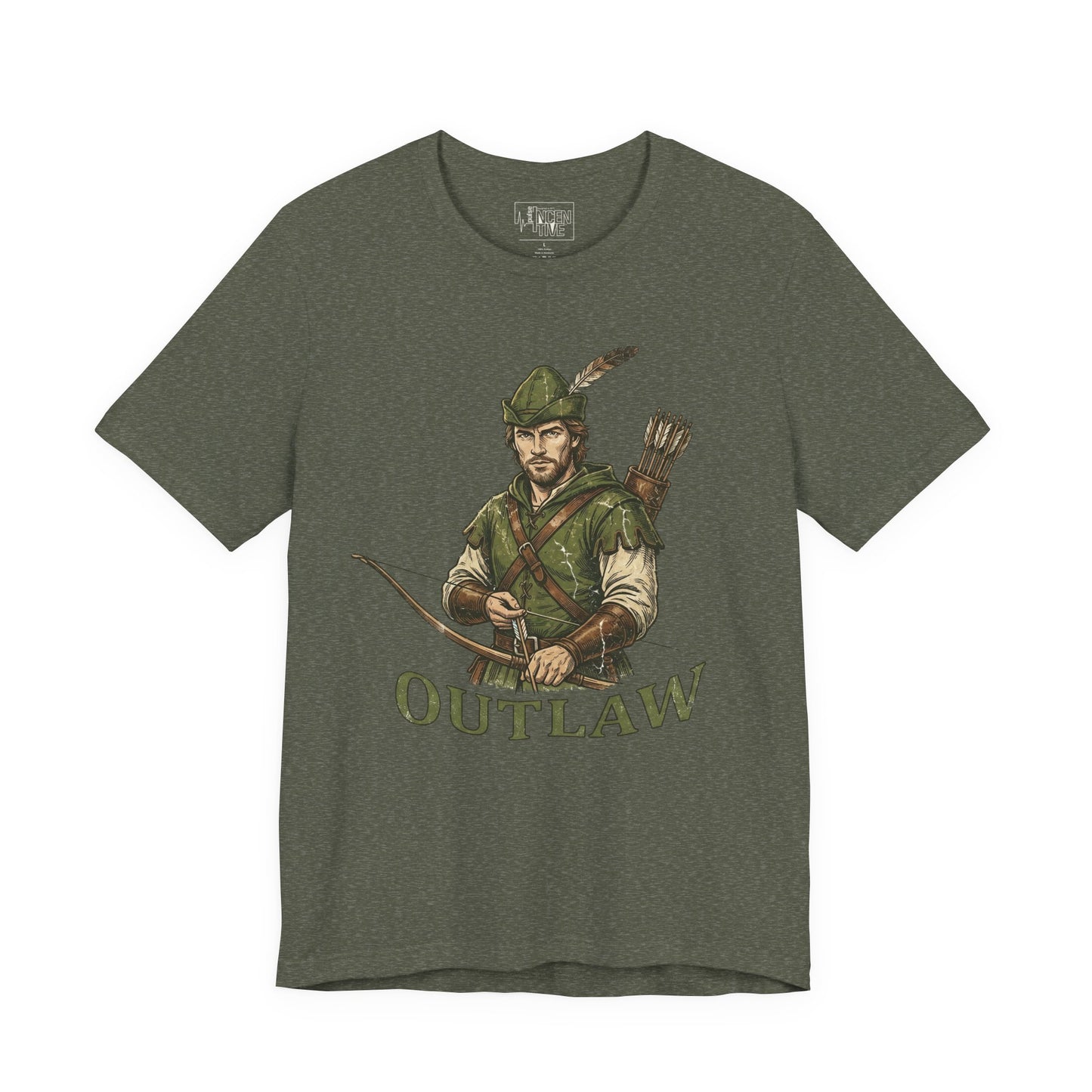Outlaw Archer T-Shirt — Vintage Robin Hood Bow & Arrow Graphic Tee