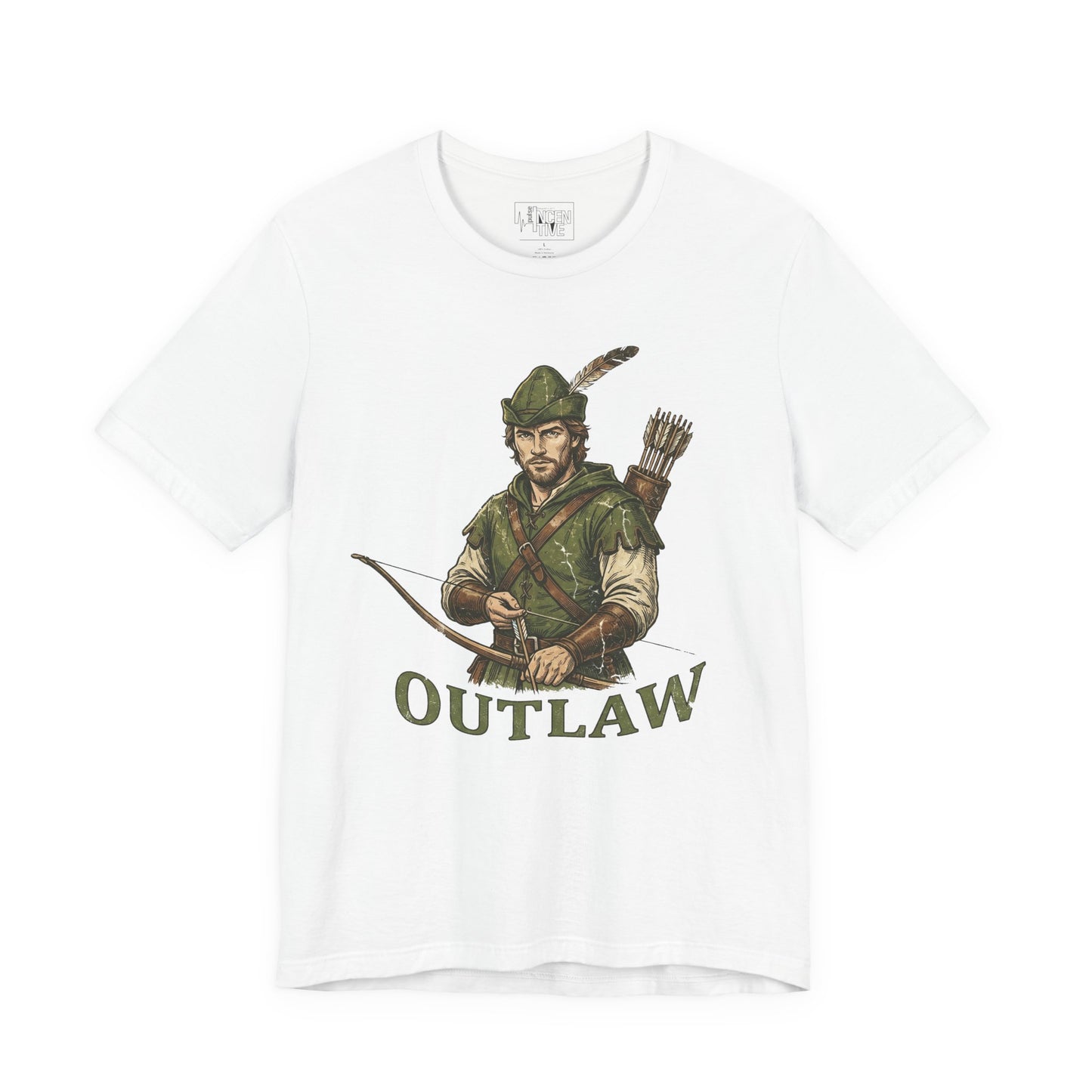 Outlaw Archer T-Shirt — Vintage Robin Hood Bow & Arrow Graphic Tee
