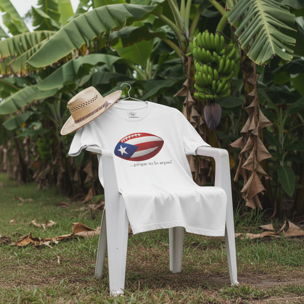 Super Bowl Football, Short Sleeve Puerto Rico Tee