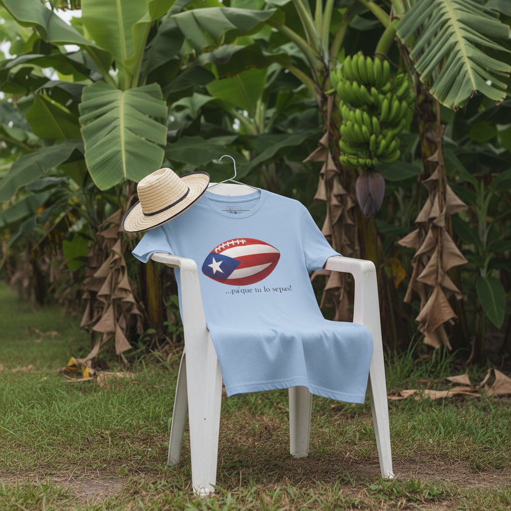 Super Bowl Football, Short Sleeve Puerto Rico Tee