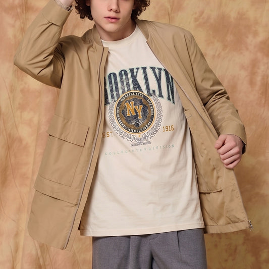 Brooklyn Vintage Seal Tee — Men's Oversized Graphic T-Shirt