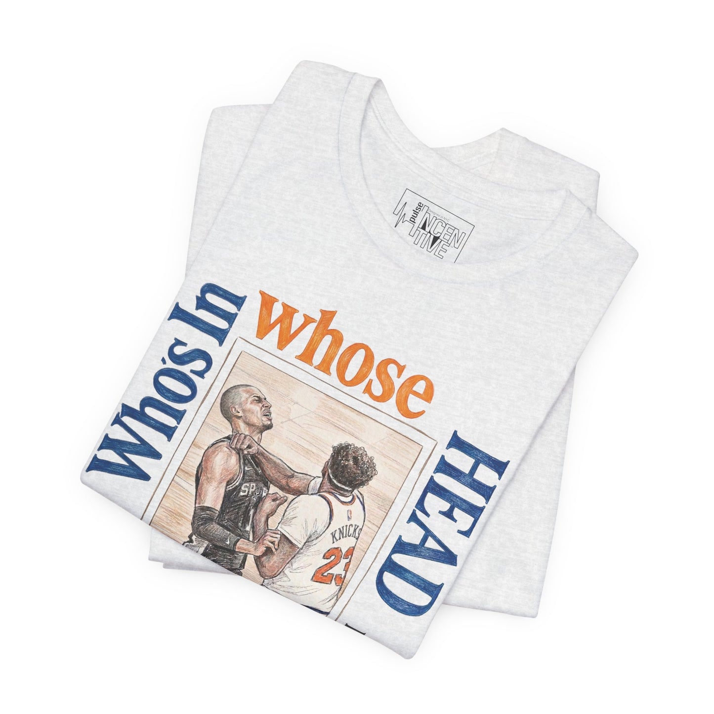 'Who's in whose Head Now?' New York Knicks 2026 NBA Champions Basketball Illustration Tee Graphic T-Shirt
